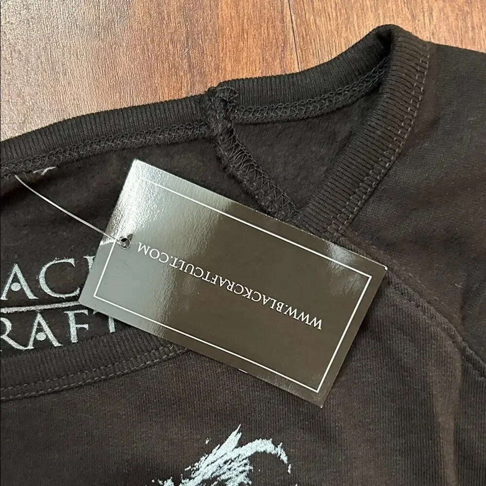 Blackcraft Lucipurr Black Lightweight Sweatshirt, Size XL, NWT - Picture 3 of 13